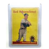 1958 Red Schoendienst Topps Baseball Card