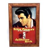 Elvis Jailhouse Rock Metal Sign in Wood