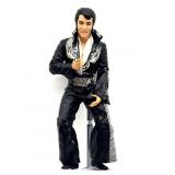 1984 Elvis Doll on Stand 18.5"