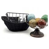 Metal Basket with Ceramic Balls, Square