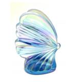 Fenton Iridescent Blue Glass Butterfly 4.5"