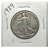 1939 Walking Liberty Half Dollar