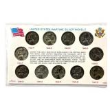 United States Wartime Silver Jefferson Nickels