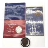 Reproduction of Americaï¿½s First Silver Dollar,