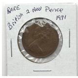 1971 British Two New Pence