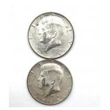 (2) 1965 Kennedy Half Dollars
