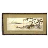 Vintage Chinese Art, Framed and Matted 23" x