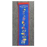 Kansas Jayhawks Felt Banner 8.25" x 32"