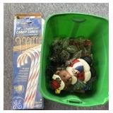 Christmas Lights, Ceramic Bear Christmas Figure,