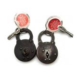 (2) Antique Yale and Sargent Locks with Keys