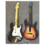 Xbox Guitar Hero Guitars- wired and wireless-