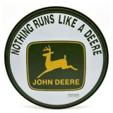 John Deere Metal Sign 12"