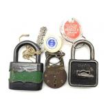 (3) Vintage Yale, Tuto, and More Locks with Keys