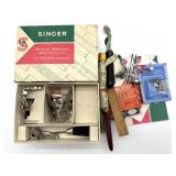 Vintage Singer Sewing Machine Attachments and
