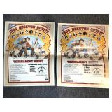 (2) 1985 Hesston Outfit Tournament Rodeo Posters