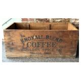 Antique Knoxall Blend Coffee Crate 35" x 19.5" x