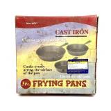 Cast Iron Frying Pans in Box