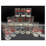 Vintage Beer Glass Cups (short) 4" : Hamm