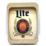 Vintage Miller Lite Beer Wall Light 13" x 17"-