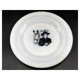 Hopalong Cassidy Milk Glass Plate 7"
