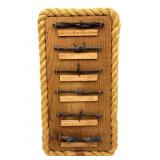 Antique Barbed Wire Collection on Board 7" x