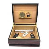 Humidor Box with Cigar Cutters and More10.5" x