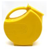 Vintage Yellow Disc Plastic Pitcher 8" Tall-