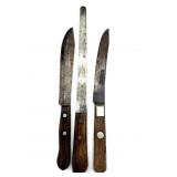 (3) Fixed Blade Knives : WC Co and More- 10ï¿½