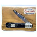 Queen Bicentennial Pocket Knife in Wood- handle