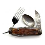 Vintage Forest Friend Camp Utensil - handle