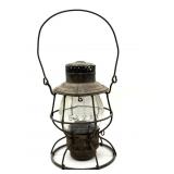 Adlake B&M Railroad Lantern with Embossed Globe