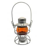 Adlake C&O Railroad Lantern with Orange Globe