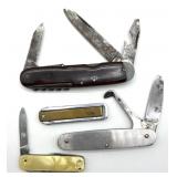 (4) Pocket Knives - 2.75ï¿½ blade and smaller