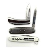 (3) Pocket Knives : Marilyn Monroe, Klein Tools,