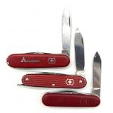(3) Victorinox Switzerland Pocket Knives and