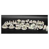 Porcelain Doll House Miniatures : Pianos, Dishes,