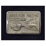 Missouri Pacific Railroad Belt Buckle in Plastic