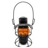 Antique Adlake Railroad Lantern with Orange Globe