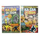 (2) Marvel Astonishing Tales Kazar and Dr. Doom