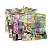 (12) Marvel Dazzler Comic Books (severe damage to