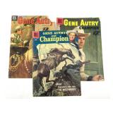 (3) Dell Gene Autry Comic Books