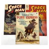 (3) Dell Comic Books : Space Man and Tales of the