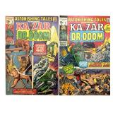(2) Marvel Astonishing Tales Kazar and Dr. Doom