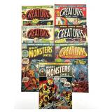(7) Marvel Comic Books : Creatures on the Loose