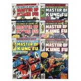 (6) Marvel Master of Kung Fu Comic Books Vol 1 No