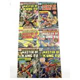 (6) Marvel Master of Kung Fu Comic Books Vol 1 No
