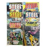 (6) DC Comic Books : Steel and Black Orchid