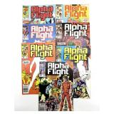(7) Marvel Alpha Flight Comic Books Vol 1 No