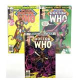 (3) Marvel Dr. Who Comic Books : Vol 1 No 57, 58,