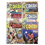(6) Marvel Conan the Barbarian Comic Books Vol 1